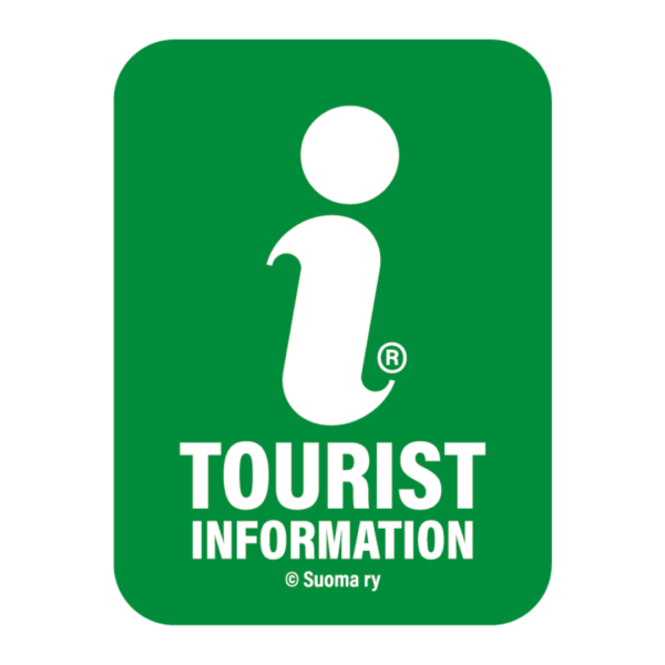 Matkailutoimisto-logo. Turistbyrå logotyp. Tourist Office logo.